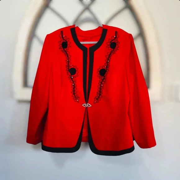 Vintage Y2K Red Blazer ***see Description*** - Picture 1 of 3